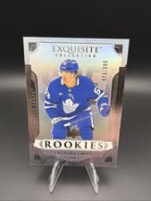 Easton Cowan 2025-26 Upper Deck Black Diamond Exquisite Rookies card