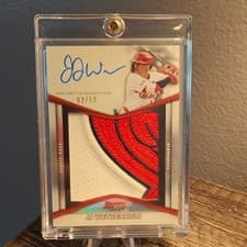 2025 Bowman's Best Prospect Patch Autographs JJ Wetherholt #PPA-JW card