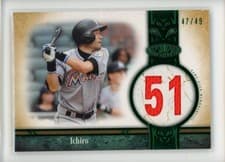 Ichiro 2026 Topps Tier One Jersey Number Relics card
