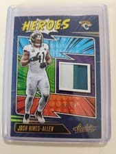 2025 Panini Absolute Absolute Heroes Memorabilia Josh Hines-Allen #AHM-JHA card