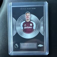 Morgan Rogers 2026 Topps Chrome Premier League Triple Platinum card