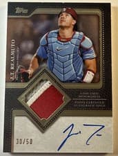 2025 Topps Autograph Patch J.T. Realmuto #TFAP-JTR card