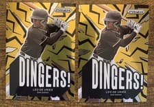 Leo De Vries 2025 Panini Prizm Dingers card