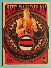 Matas Buzelis 2024-25 Panini Court Kings Art Nouveau Relics card