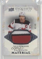 2025-26 Upper Deck Black Diamond Exquisite Materials Nico Hischier #EM-NH card