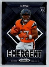 2025 Panini Prizm Emergent RJ Harvey #16 card
