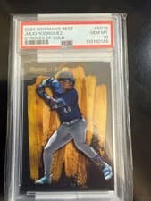 2024 Bowman's Best Strokes of Gold Julio Rodríguez #SG-19 card