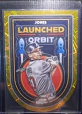 2025 Topps Cosmic Chrome Launched into Orbit Chipper Jones #LIO-15 card