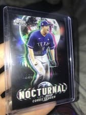2025 Topps Chrome Black Nocturnal Corey Seager #NOC-29 card