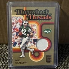 2024 Donruss Elite Throwback Threads Singles Joe Namath #THT-JNA