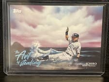 Ichiro 2025 Topps X Bob Ross: The Joy of Baseball Art of Stealing card