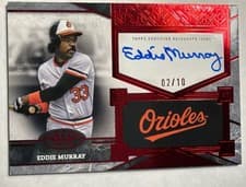 2025 Topps Tier One Top Shelf Signatures Eddie Murray #TSS-EMU card
