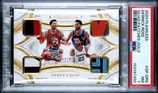 2024-25 Panini Flawless Quad Patches Derrick Rose #QP-DRS card
