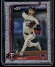 2025 Topps Chrome Logofractor Edition Base Set David Festa #156 card