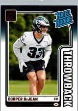 Cooper DeJean 2024 Donruss Rated Rookies Throwback card