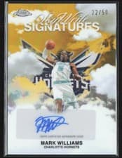 2025-26 Topps Chrome Sky Write Signatures Mark Williams #SWS-MW card