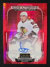 2025-26 O-Pee-Chee Platinum Rookie Autographs Artyom Levshunov #R-AL card