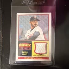 2025 Topps Heritage Clubhouse Collection Relics Pablo López #CCR-PL card