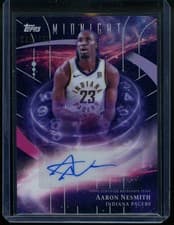 2025-26 Topps Midnight Stroke of Midnight Autographs Aaron Nesmith #SM-AN card