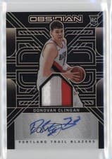 Donovan Clingan 2024-25 Panini Obsidian Rookie Jersey Ink card