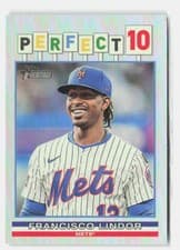 2025 Topps Heritage Perfect 10 Francisco Lindor #P10-13 card