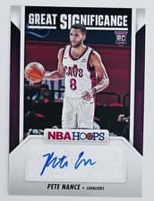 2024-25 Hoops Great SIGnificance Pete Nance #GS-PNC card