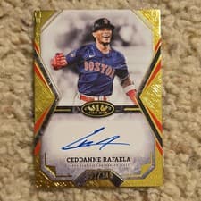 2025 Topps Tier One Talent Autographs Ceddanne Rafaela #TOTA-CR card