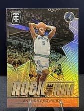 2024-25 Panini Totally Certified Rock the Rim Anthony Edwards #10 card