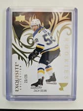 Zach Dean 2024-25 Upper Deck Ice Exquisite Collection Rookies card