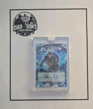 Quinn Hughes 2024-25 Upper Deck Black Diamond Signature Clarity card