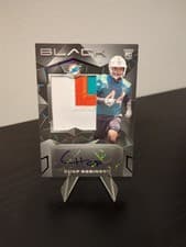 2024 Panini Black Rookie Patch Autographs Chop Robinson #239 card