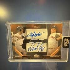 2026 Topps Chrome Black Pitch Black Pairings Dual Autographs Wade Boggs #PDPA-BC card