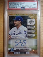 Jac Caglianone 2024 Bowman Draft Night Autograph card