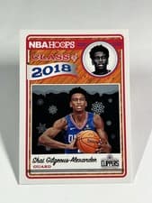 Shai Gilgeous Alexander 2018 Panini Hoops Class of 2018 card