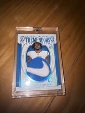 Omarion Hampton 2025 Panini National Treasures Rookie Patches card