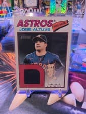 Jose Altuve 2026 Topps Heritage Real One Relics card
