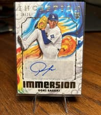 2025 Topps Inception Inception Immersion Autographs Roki Sasaki #IIA-RS card