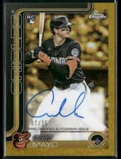 2025 Topps Gilded Collection Chrome Gold Autographs Coby Mayo #CGA-CMA card