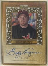 2025 Topps Gilded Collection Gold Framed Hall of Fame Autographs Billy Wagner #HAFA-WA card