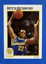 Mitch Richmond 1991-92 Hoops Base Set card