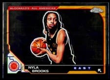 2025 Topps Chrome McDonald's All American Base Set Nyla Brooks #64 card
