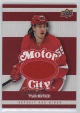 2025-26 Upper Deck Detroit Red Wings Centennial Motor City Materials Tyler Bertuzzi #MCM-TB card