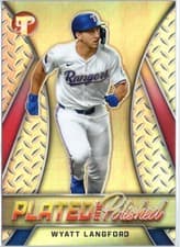 2025 Topps Pristine Plated and Polished Wyatt Langford #PP-24 card