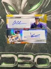 2025 Bowman's Best Dual Autographs Charlie Condon / James Tibbs III #DA-CT