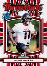 2025 Donruss Rated Rookie Throwback Jalon Walker #29 card