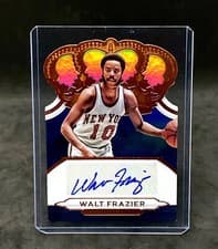Walt Frazier 2018 Panini Crown Royale Crown Autographs card