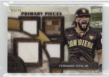 2025 Topps Museum Collection Single Player Primary Pieces Quad Relics Fernando Tatis Jr. #SPPQ-FT card