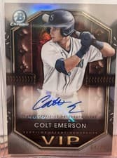 2025 Bowman Very Important Prospects Autographs Colt Emerson #VIP-CE card