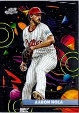 2025 Topps Cosmic Chrome Base Set Aaron Nola #111 card