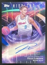 2025-26 Topps Midnight Stroke of Midnight Autographs Pelle Larsson #SM-PL card